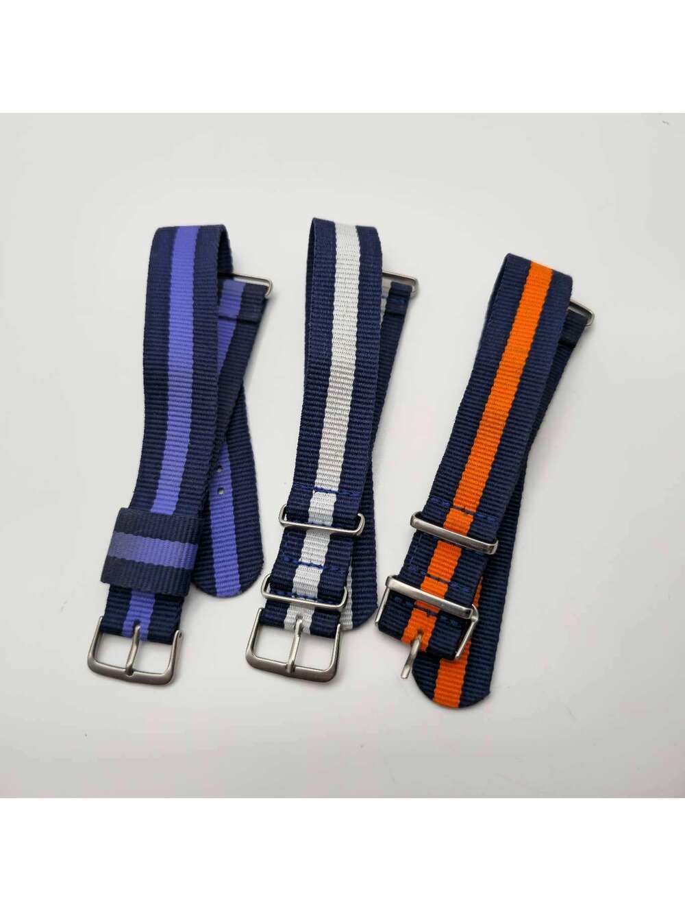 Heavy Duty Woven Ballistic Nylon Watch Bands 20 mm 3 Patterns